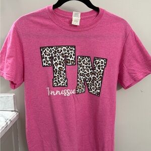 Pink Leopard Print Kids T-Shirt